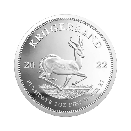 Thumbnail 1 oz Krugerrand Proof Zilveren Munt 2022 voorkant