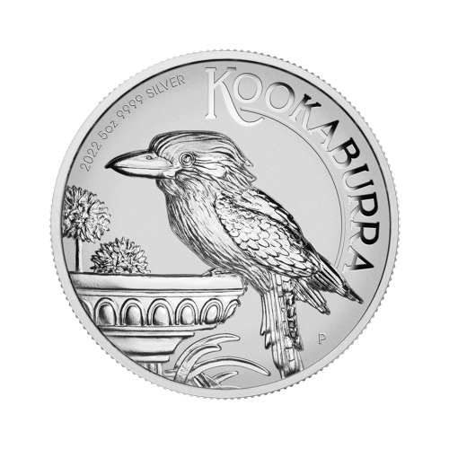Thumbnail 5 oz Kookaburra Zilveren Munt 2022 voorkant