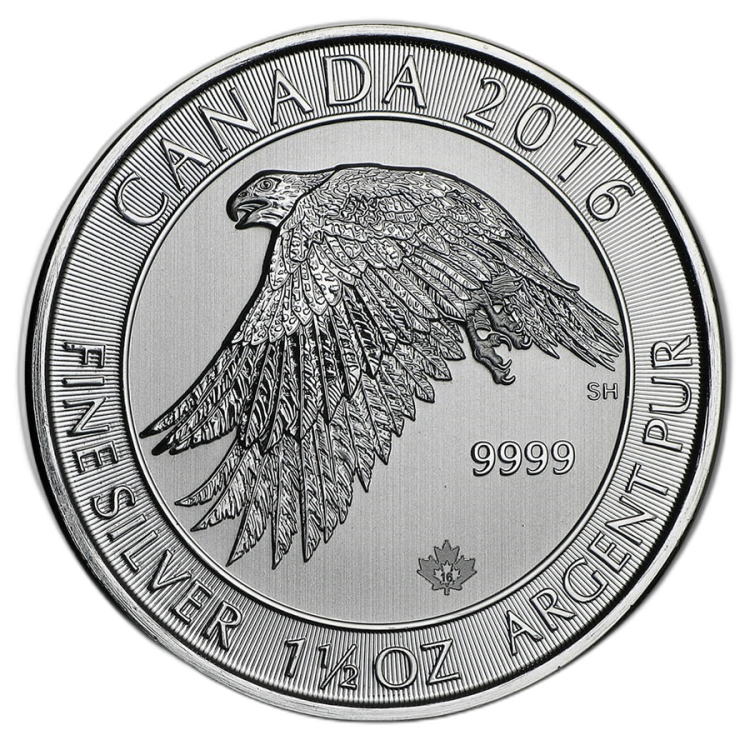 1,5 oz Royal Canadian Mint Silver Coin 2016 front