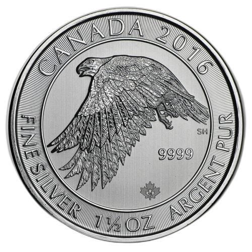 Thumbnail 1,5 oz Royal Canadian Mint Silver Coin 2016 front