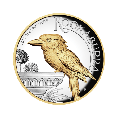 Thumbnail 2 oz Kookaburra Zilveren Munt 2022 voorkant