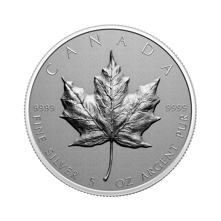 5 oz Royal Canadian Mint Zilveren Munt 2022 voorkant