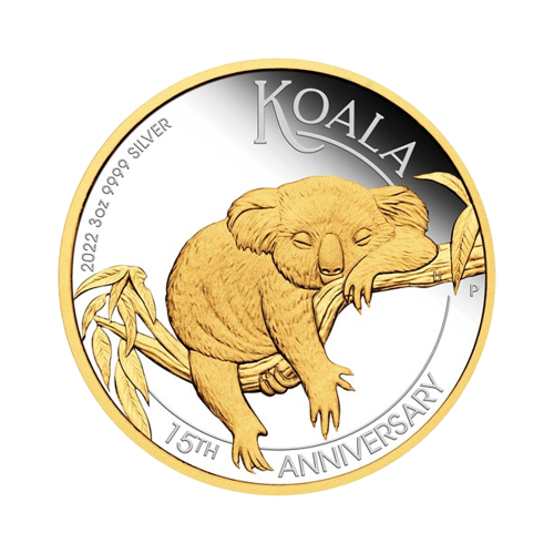 Thumbnail 3 oz Koala Zilveren Munt 2022 voorkant
