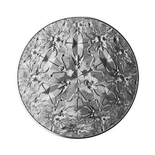 Thumbnail 2 troy ounce zilveren munt Algoritme - Adelaar en Draak 2022 Proof voorkant