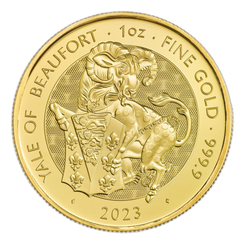 Thumbnail 1 oz Tudor Beasts Gouden Munt voorkant
