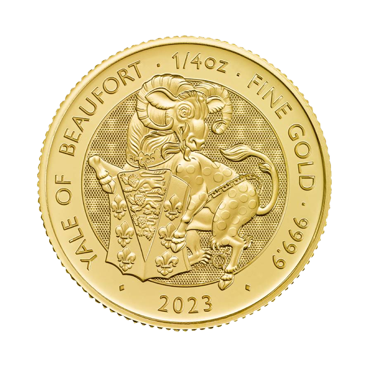 1/4 oz Tudor Beasts Gold Coin front