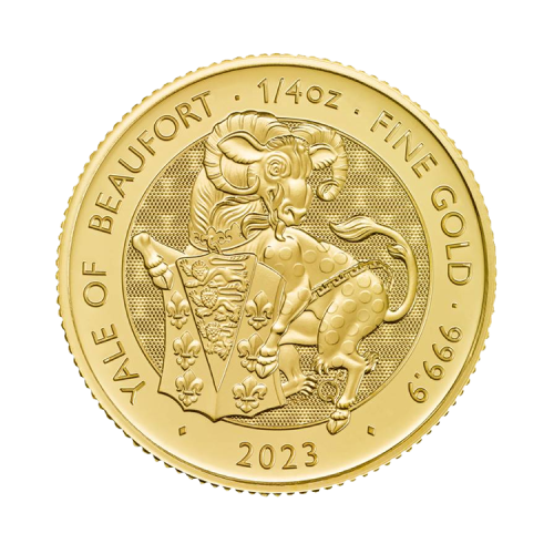 Thumbnail 1/4 oz Tudor Beasts Gold Coin front