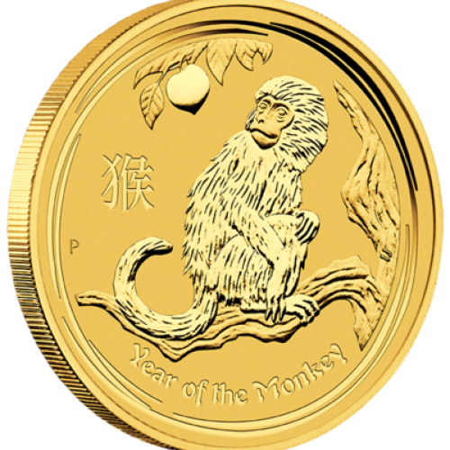 Thumbnail 1/10 oz Lunar Or 2016 front