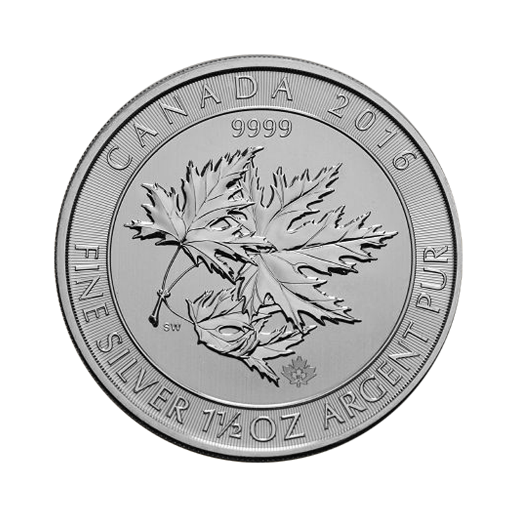 1,5 oz Maple Leaf Zilveren Munt Divers voorkant