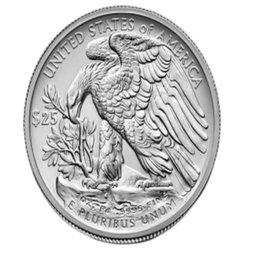 Thumbnail 1 oz American Eagle Palladium Munt 2017 voorkant