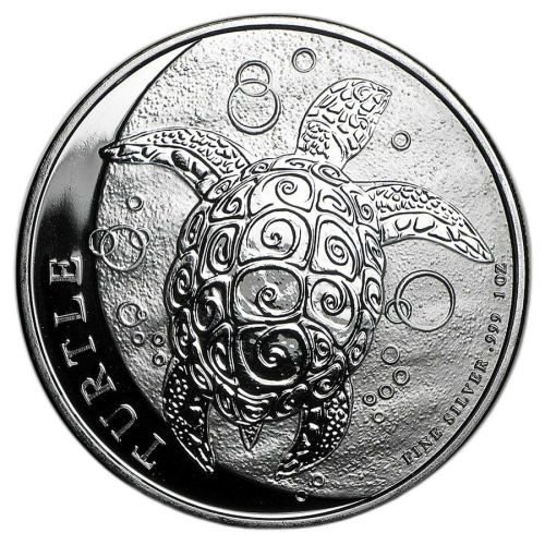 Thumbnail 1 troy ounce silver coin Niue Hawksbill Turtle 2016 front