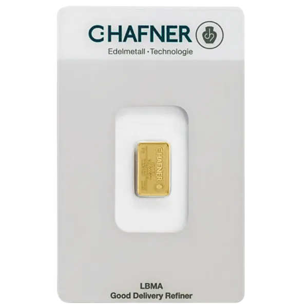 C. Hafner 2 gram gold bar