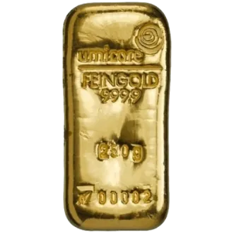 Umicore 250 gram goldbar