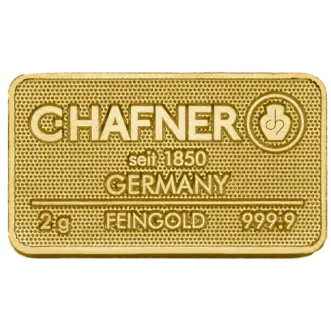 C. Hafner 2 gram gold bar