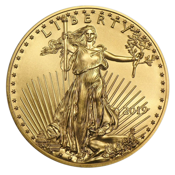 1/10 oz American Eagle Gold Coin (2019)(Front)