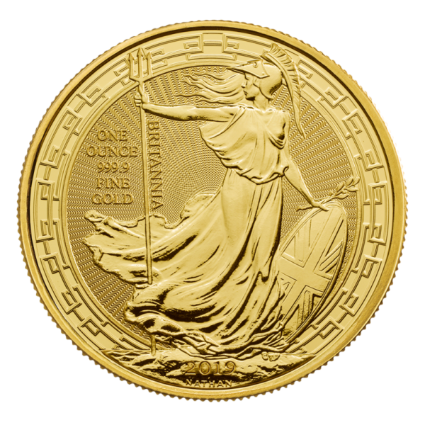 1 oz Britannia Oriental Border Gold Coin (2019)(Front)