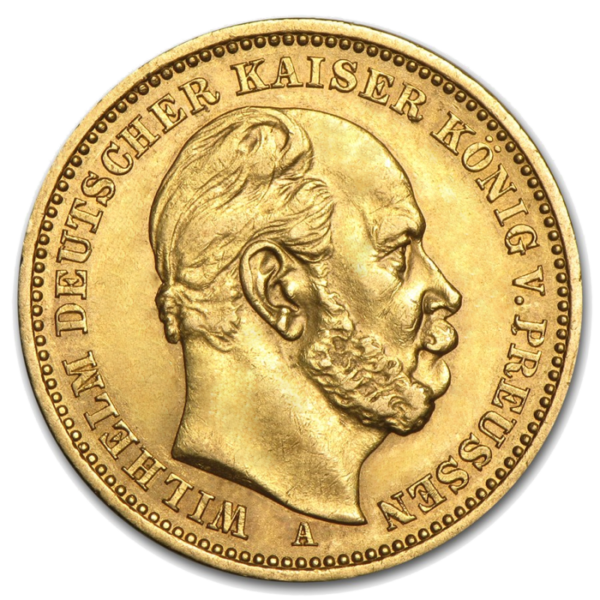 10 Mark Gold | Emperor Wilhelm I | Prussia | 1874-1888(Front)