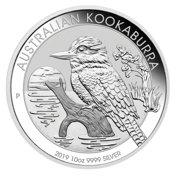 10 oz Kookaburra Silver Coin (2019)(Front)