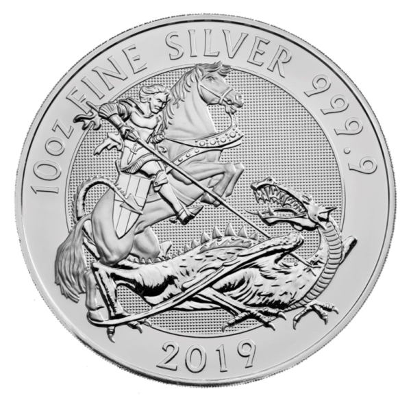 10 oz The Valiant Silver Coin (2019)(Front)