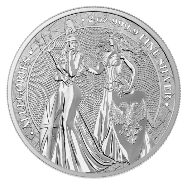 2 oz Germania Allegories 10 Mark Silver (2019)(Front)