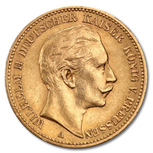 20 Mark Kaiser Wilhelm II., Prussia, Gold(Front)