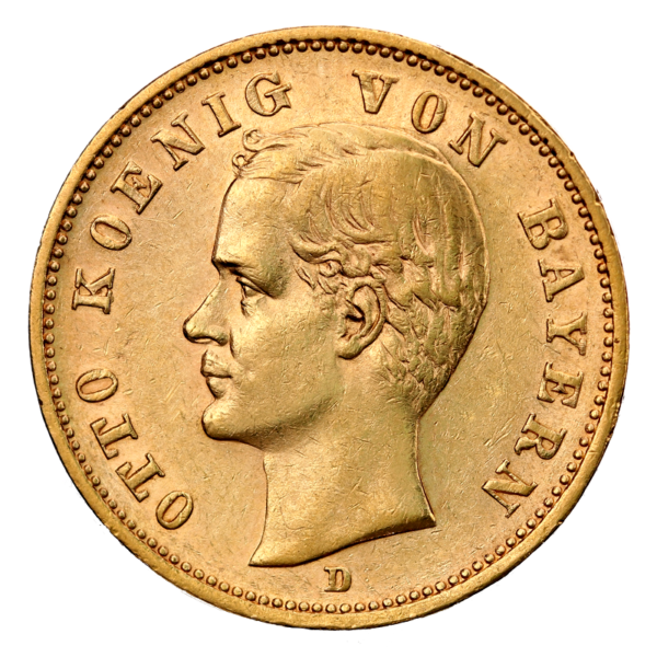 20 Mark King Otto Bavaria | Gold | 1886-1916(Front)
