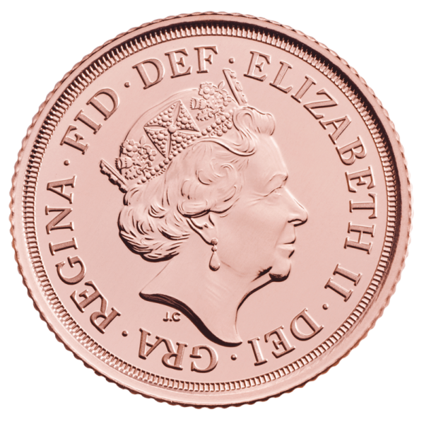 Half Sovereign Elizabeth II Gold Coin (2019)(Back)