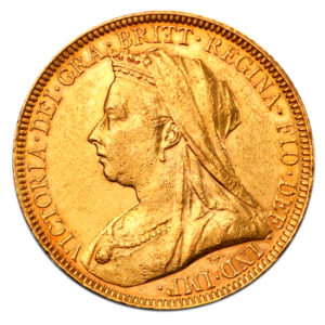 Queen Victoria Old Head Gold Sovereign (1893-1901)(Front)