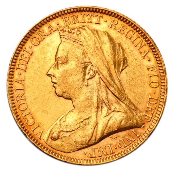 Queen Victoria Old Head Gold Sovereign (1893-1901)(Front)