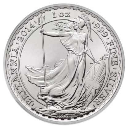 1 oz Silver Britannia (mixed years)(Front)