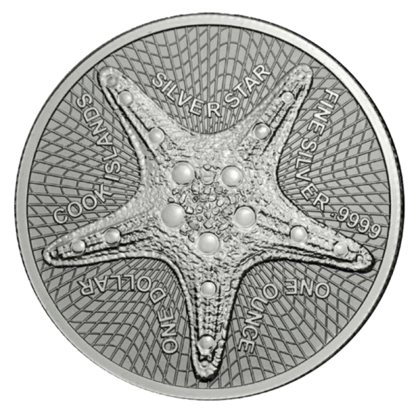 1 oz Starfish Silver Coin (2019)(Front)