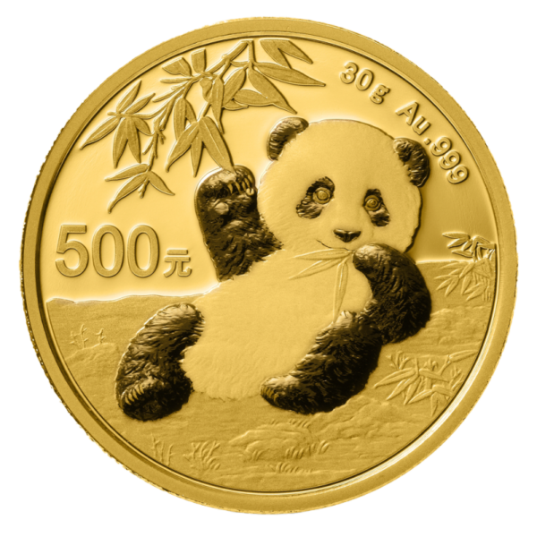 30g China Panda 2020 Gold Coin(Front)