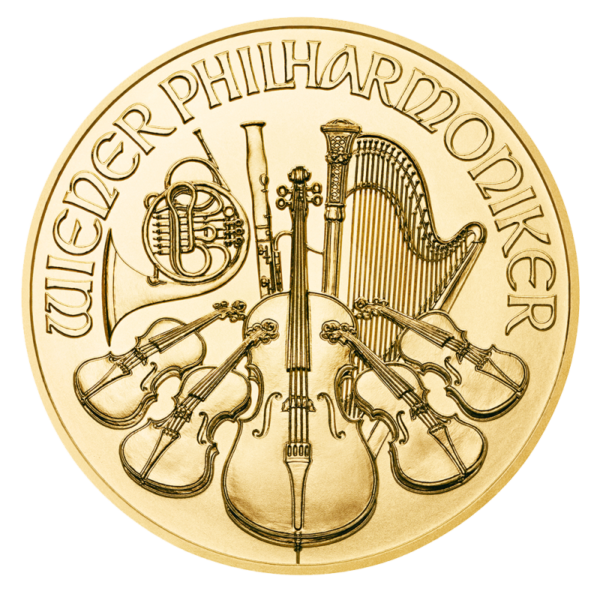 1/4 oz Vienna Philharmonic 2020 Gold Coin(Front)