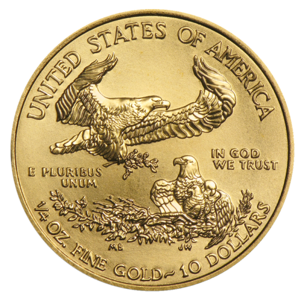 1/4 oz American Eagle Gold Coin 2020(Back)