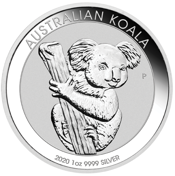 1 oz Koala Silver Coin (2020)(Front)