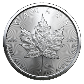 1 oz Silver Maple Leaf 2020 Coin(Front)
