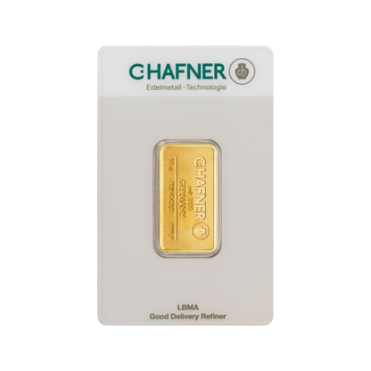 10g Hafner Gold Bar (C.Hafner)(Front)