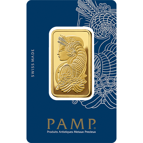 1 oz Gold Bar | PAMP Fortuna(Front)