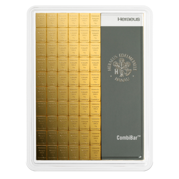 100 x 1g CombiBar® | Gold | Heraeus(Front)