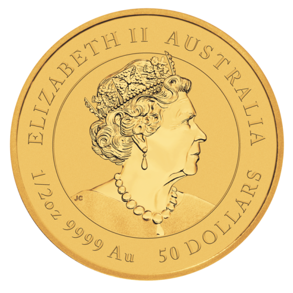 1/2 oz Lunar III Ox Gold Coin (2021)(Back)