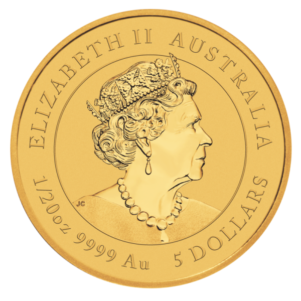 1/20 oz Lunar III Ox Gold Coin (2021)(Back)