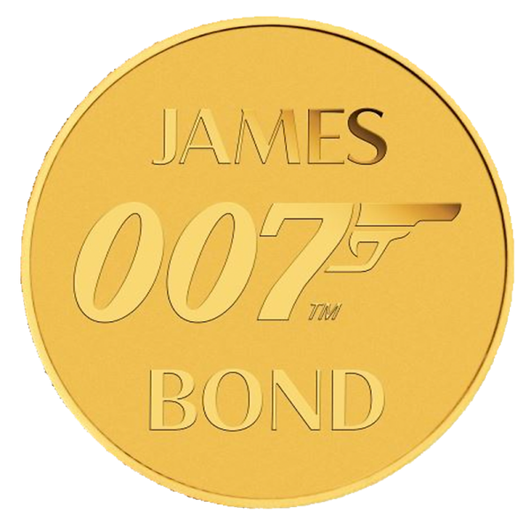 James Bond 007 Gold Coin (2020)(Front)