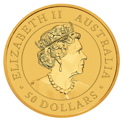 1/2 oz Kangaroo Gold Coin (2021)(Back)