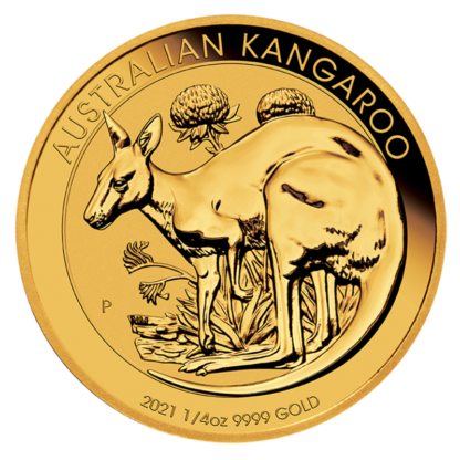 1/4 oz Kangaroo Gold Coin (2021)(Front)