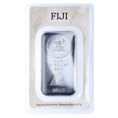 100g Fiji Coin Bar | Silver | Argor-Heraeus(Back)