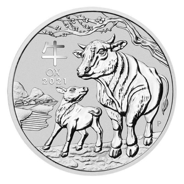 1 Kilo Lunar III Ox Silver Coin (2021)(Front)