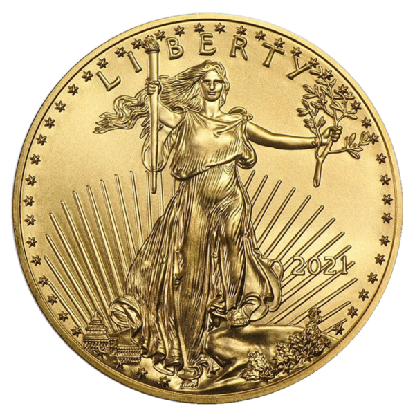 1 oz American Eagle Gold Coin (2021)(Front)
