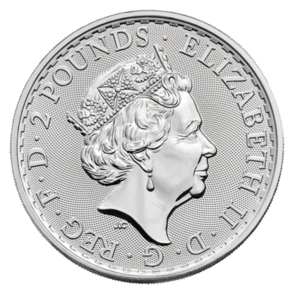 1 oz Britannia Silver Coin (2021)(Back)