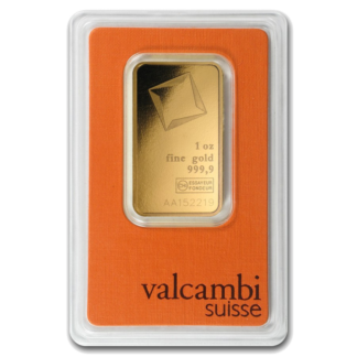 1 oz Gold Bar | Valcambi(Front)