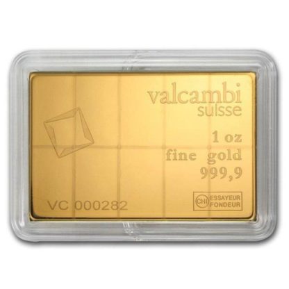 10 x 1/10 oz CombiBar® | Gold | Valcambi(Back)